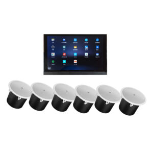 SH4R 智能多房間中控主機+ IS-306 6吋二音路崁入式喇叭（8支）