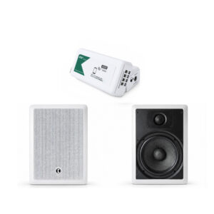 AP Model 230 TWS藍牙小擴大機+ IK-208 8吋方形二音路崁入式喇叭（2支）送!!MKL N60(20米)喇叭線