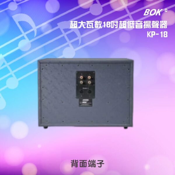 KP18 超大瓦數18吋超低音揚聲器：圖片 3