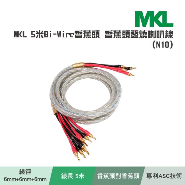 5米Bi-Wire香蕉頭 香蕉頭發燒喇叭線 N10：圖片 2